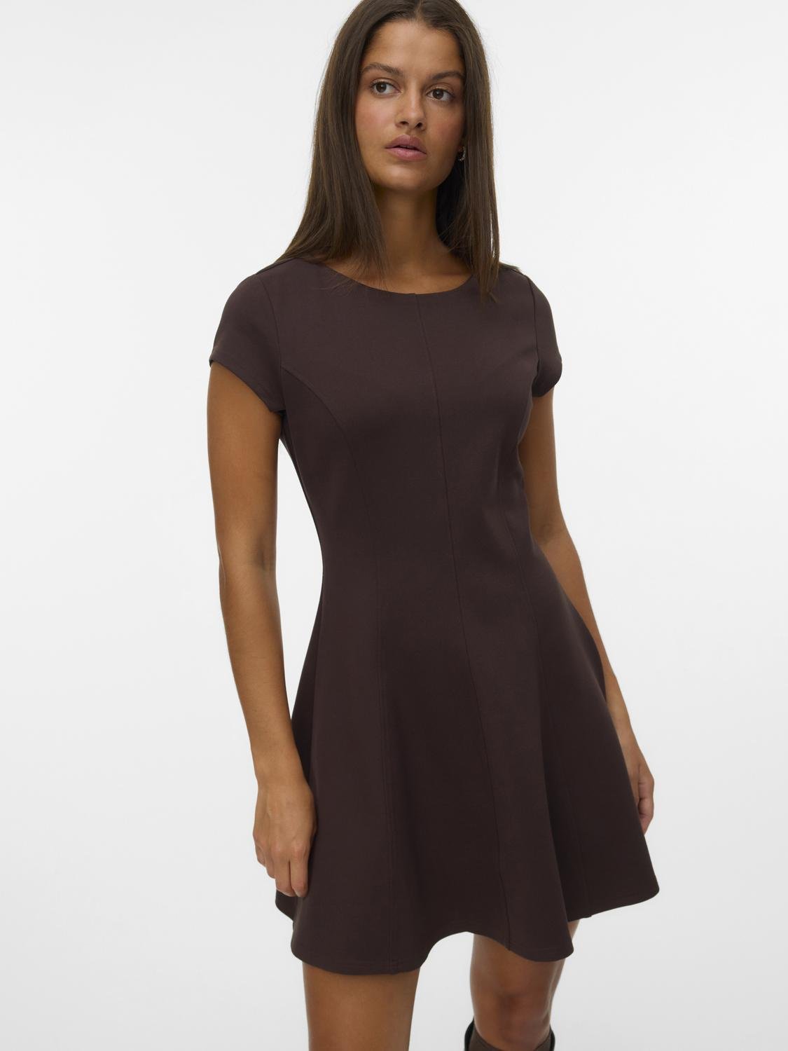 VMJAZLYN Short Dress - Chocolate Torte - VERO MODA & VILA Bergvik
